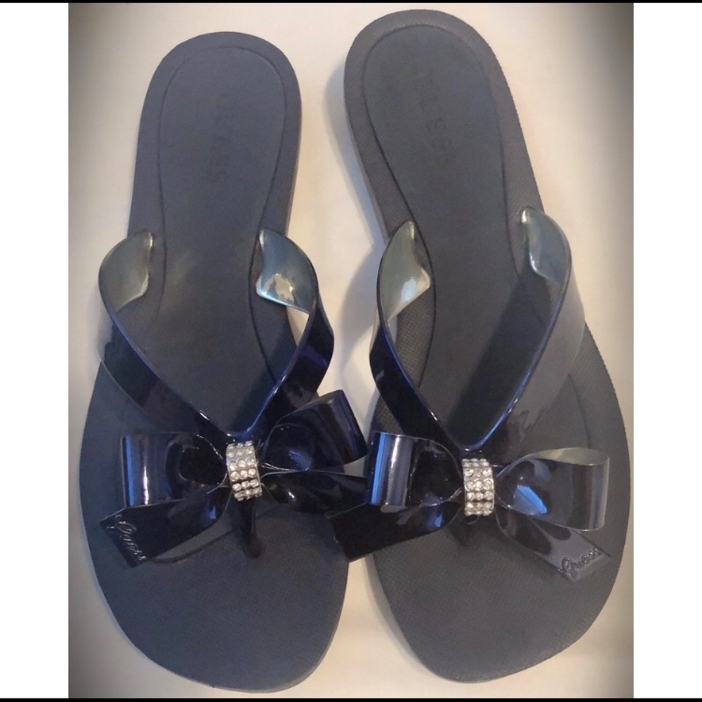 Guess Tutu Bow Flip Flops